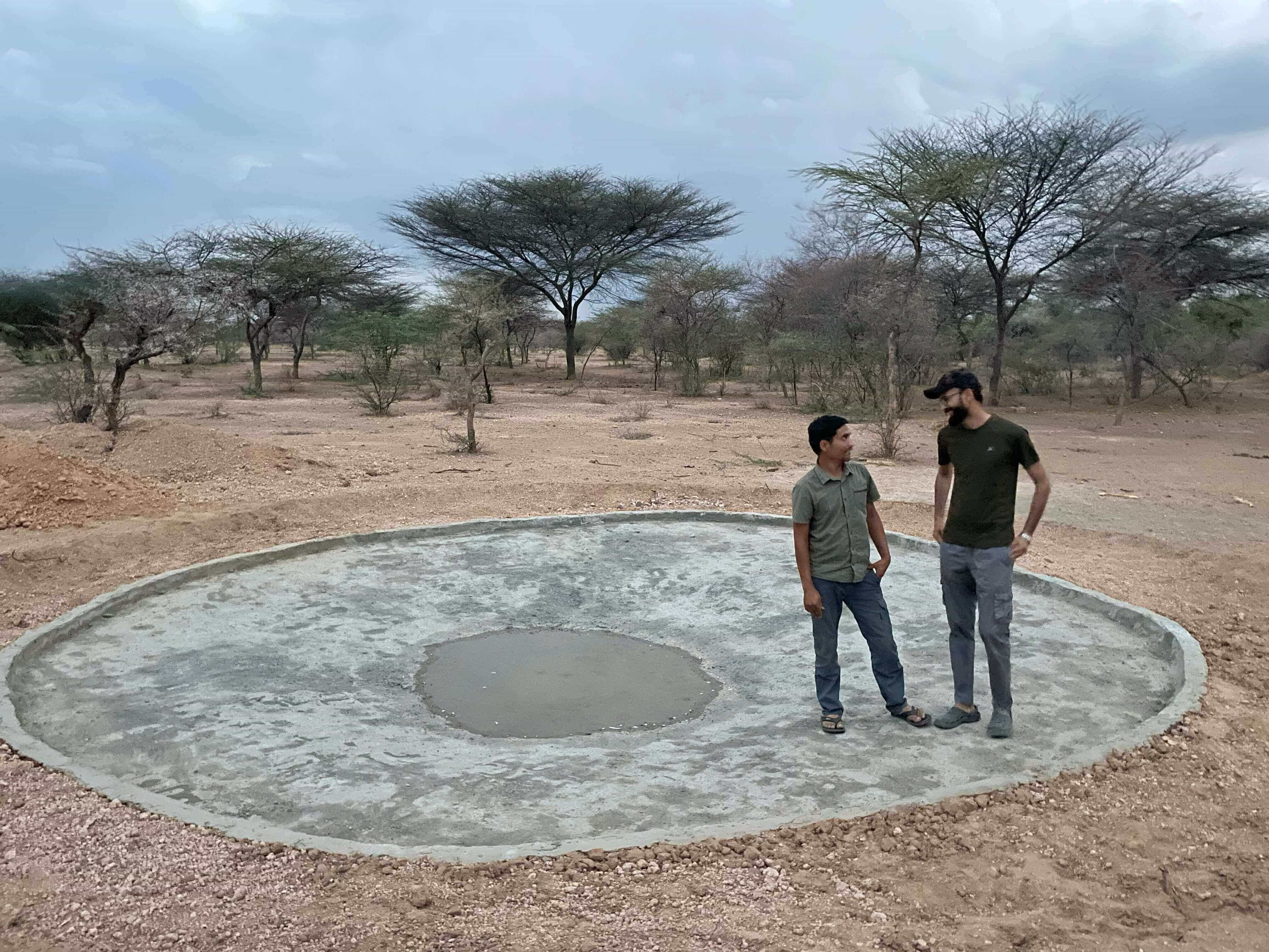 Radheshyam Bishnoi with a rescued Great Indian Bustard, showcasing his dedication as the Godawan Man of India